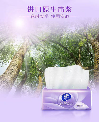 维达棉韧纸巾 进口原生木浆与森林逆光画面