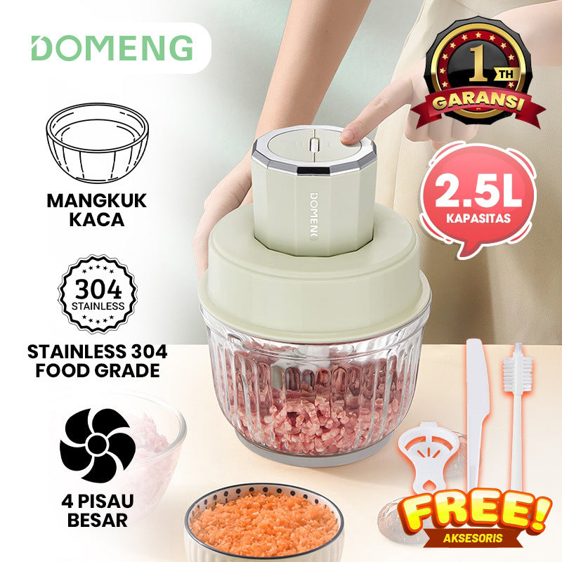 Cookbay Back-to-School Bundle · Five Pots in One, Soups ＋ Fillings｜LOTOR Electric Stew Pot 4.5L with Five Inner Pots ＋ DOMENG Meat Grinder DM-J008 ＋ UK Plug Adapter · One pot each, no racing for the ladle