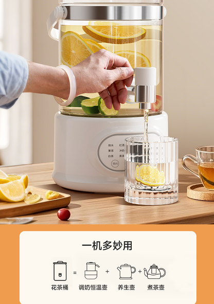 康佳花茶桶 拧龙头接茶与一机多用图解