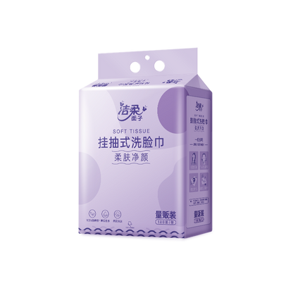 洁柔 诺丁汉仓全英包邮 ·整箱柔肤净颜挂抽式洗脸巾180抽/包  共12包