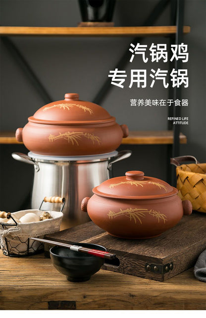 Cookbay 云南汽锅 汽锅鸡专用汽锅海报 两种器型同框