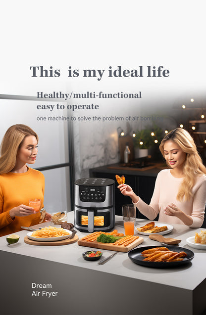 Cookbay Back-to-School Bundle · Kitchen Appliance Pack, Large Capacity Edition｜Supor Little Green Pot 1.8L ＋ UK-Plug Air Fryer 10L · One setup for the whole flat