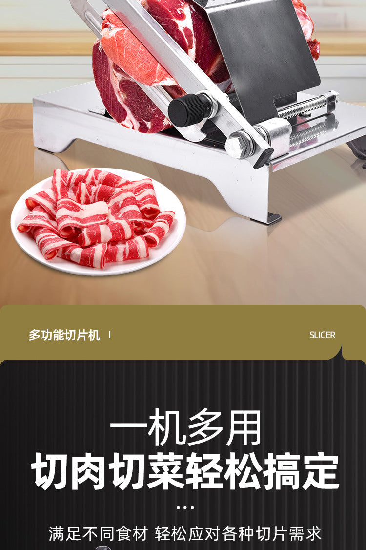 Cookbay 大号手动切肉机｜附扳手＋冻肉袋 · 厚薄可调 · 冻肉切片，原始商品详情图 8