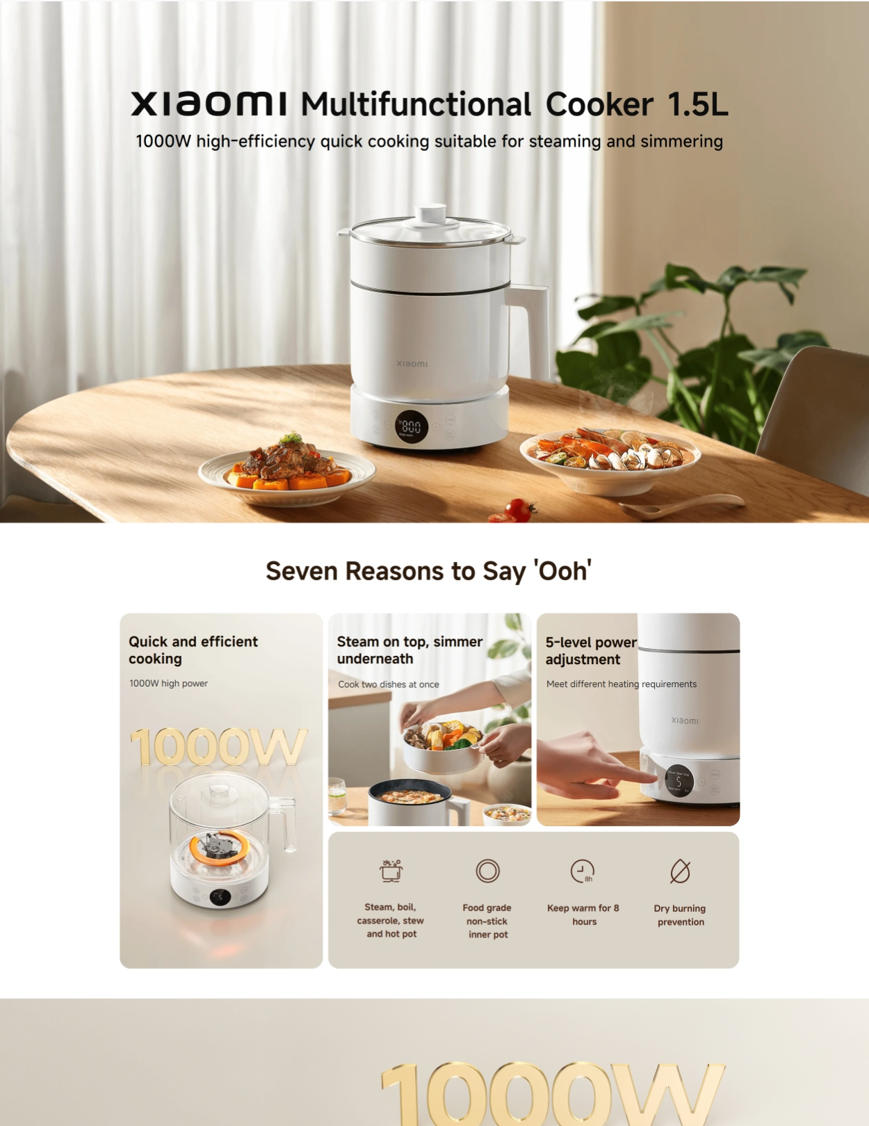 Cookbay 开学季套组 · 小米厨房三件｜小米电饭煲 3L ＋ 电热水壶 1.7L ＋ 多功能电煮锅 1.5L · 英国官方渠道正品 两年本地保修