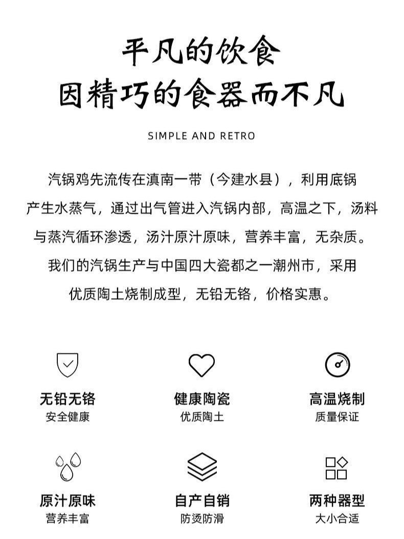 Cookbay 云南汽锅 汽锅鸡由来文字页与六项材质图标