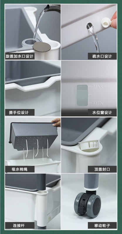 三层自吸水种菜盆 八项细节 加水口水位窗棉绳与轮子