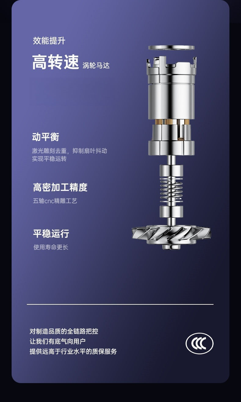 Cookbay高速干发机 涡轮马达高转速与动平衡工艺页