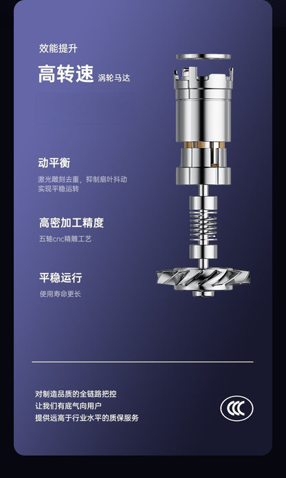 Cookbay高速干发机 涡轮马达高转速与动平衡工艺页