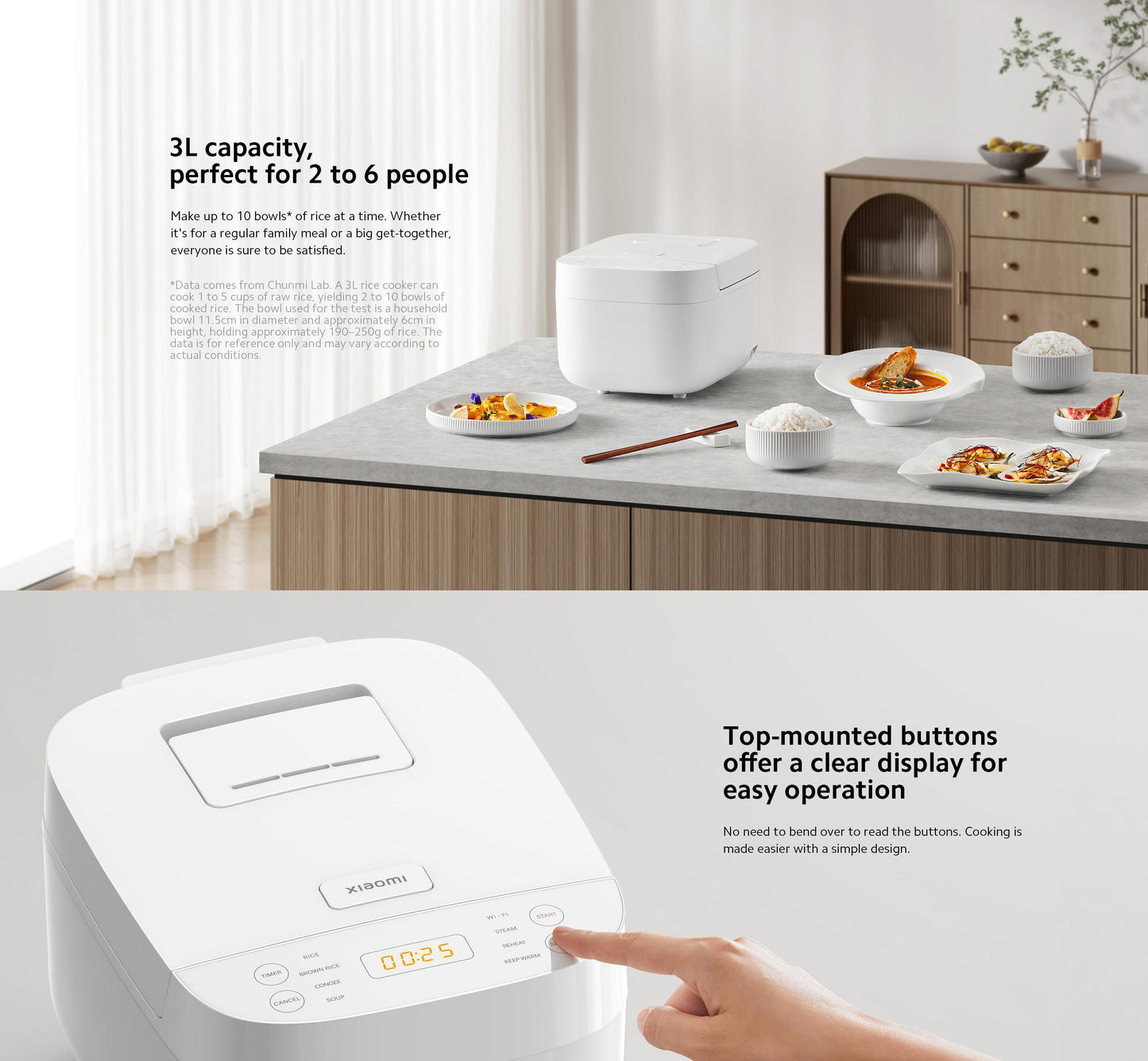 小米 诺丁汉仓 多功能智能电饭煲Xiaomi Smart Multifunctional Rice Cooker  3L