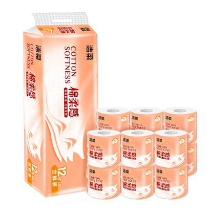 洁柔 诺丁汉仓全英包邮 ·整箱卫生纸105g4层（有芯）12卷6提 共72卷