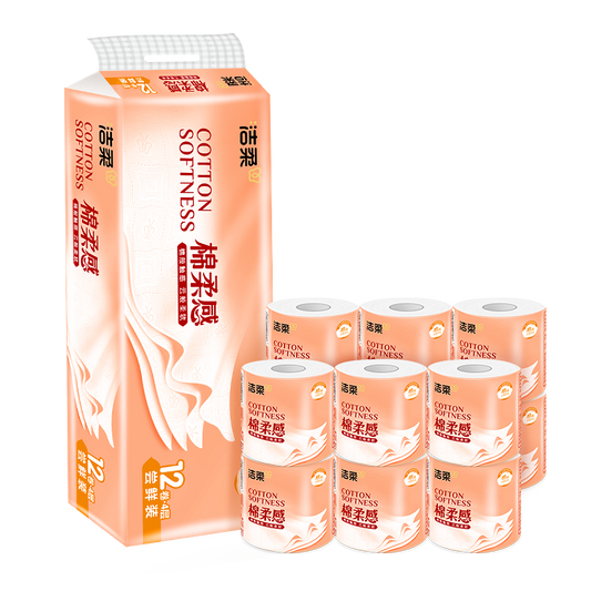 洁柔 诺丁汉仓全英包邮 ·整箱卫生纸105g4层（有芯）12卷6提 共72卷