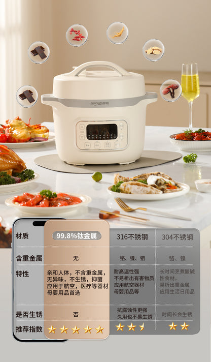 亚摩斯钛釜 与316和304不锈钢内胆的材质对比表