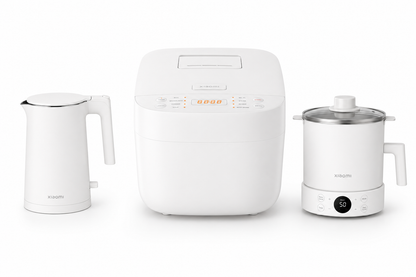 Cookbay Back-to-School Bundle · Xiaomi Kitchen Trio｜Xiaomi Rice Cooker 3L ＋ Electric Kettle 1.7L ＋ Multi-Function Cooker 1.5L · Official UK stock, two-year local warranty