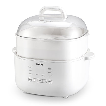 LOTOR 徕多 白陶瓷内胆电炖盅 4.5L D31