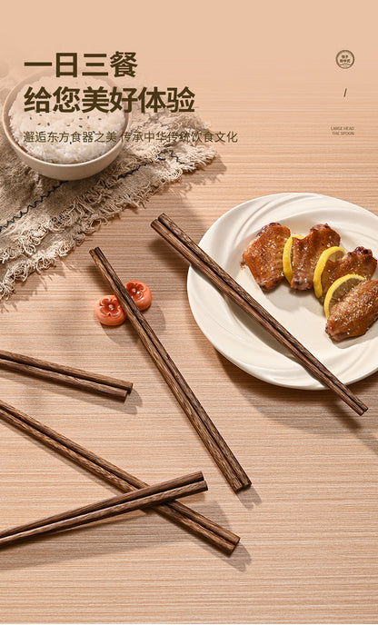 鸡翅木款筷子礼盒 5双装｜英国仓