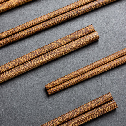 鸡翅木筷子实木红檀木筷子10双盒装 Natural Wood Chopsticks10pc