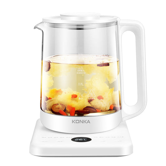 康佳1.8L养生壶 KONKA 1.8L Electric Kettle for Tea Boiling and Health Care Fast Heating and Auto Keep Warm Function