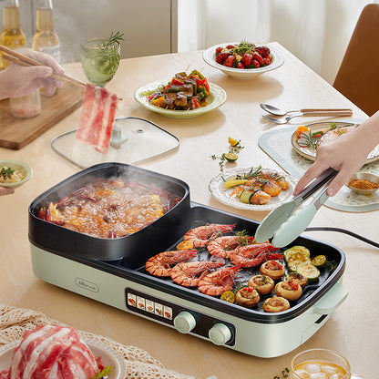 小熊烤炉火锅二合一  Bear DKL-E20V1 Electric Grill & Hotpot Combo