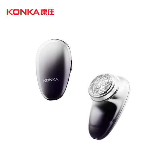 康佳迷你胡须刀KONKA Mini Beard Trimmer Portable Electric Shaver for Men Travel Size USB Rechargeable