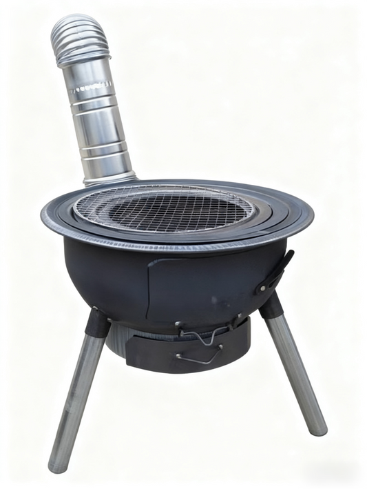 Birmingham Warehouse - Free Shipping Throughout the UK - 52cm Integrated Wood Stove with Free Boiler Ring, Spatula, Gloves, and Fire Hook 