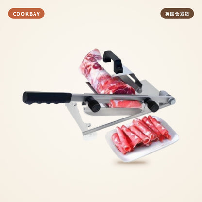 Cookbay 大号手动切肉机｜附扳手＋冻肉袋 · 厚薄可调 · 冻肉切片 | COOKBAY