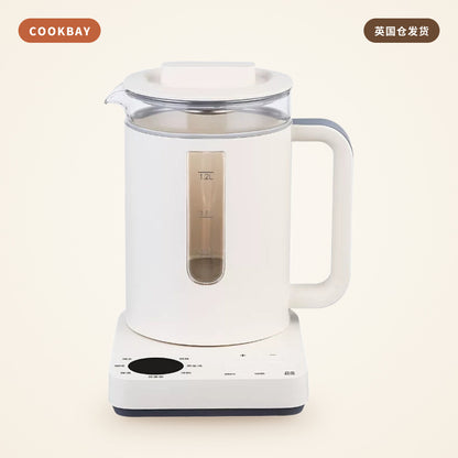 Cookbay 多功能 304养生壶 1.2L｜高硼硅玻璃 · 煮茶烧水 · 养生日常 | COOKBAY