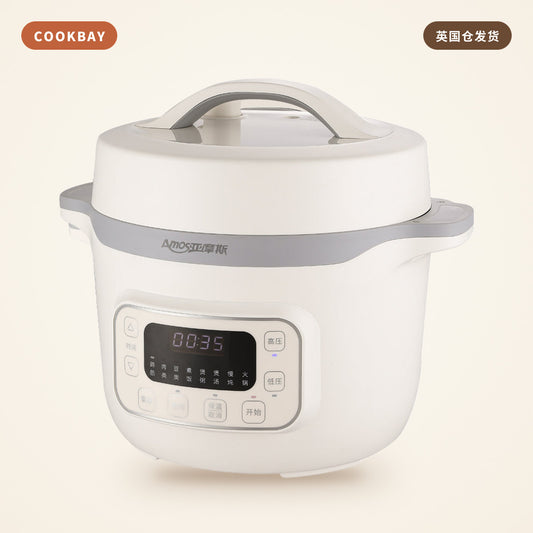 亚摩斯 AMOS 钛釜智能电压力锅 4L AS-YDG408T｜钛釜内胆 · 智能烹饪 | COOKBAY