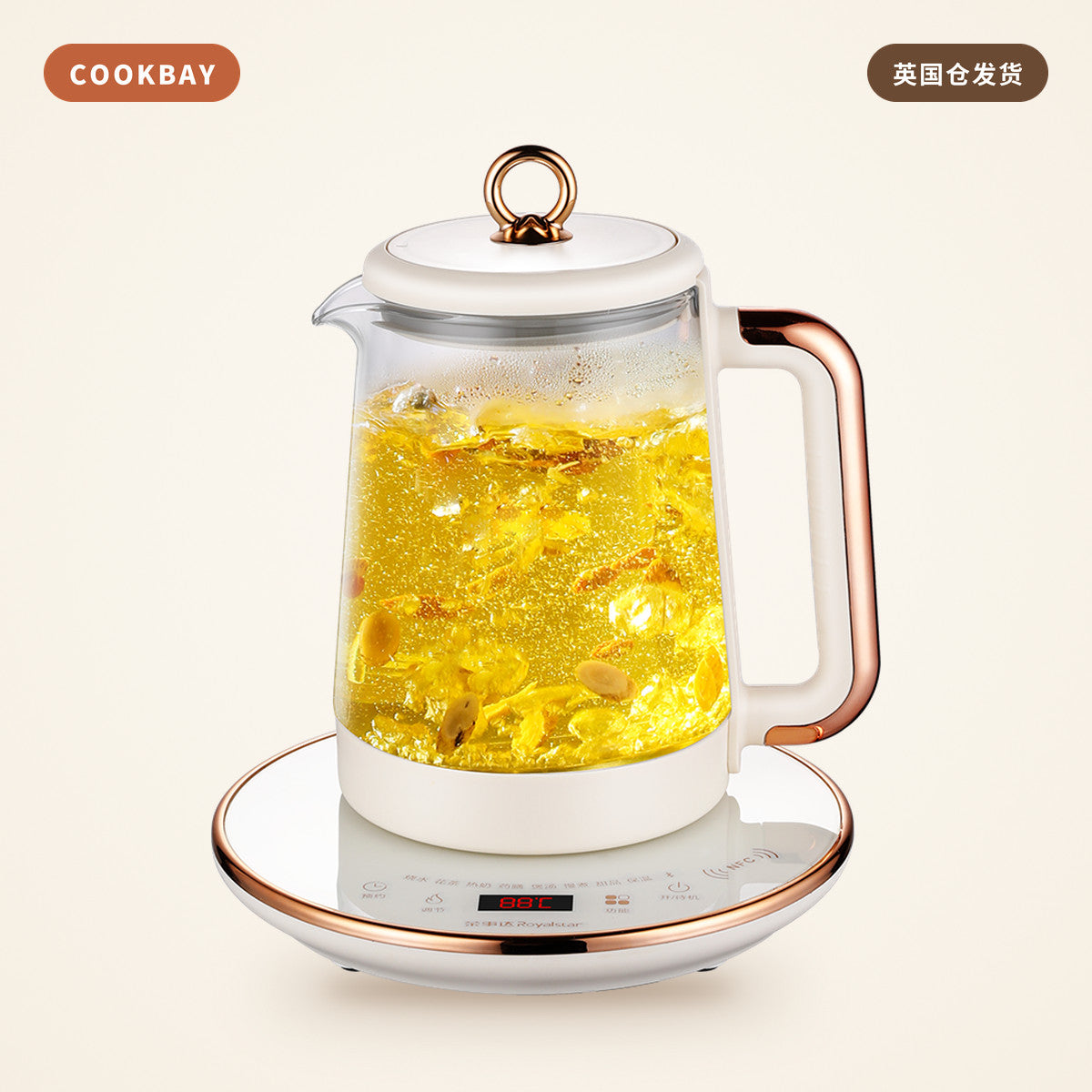 荣事达 Royalstar 钛养生壶 YSH1592｜NFC2.0 · 煮茶养生 · 家用 | COOKBAY