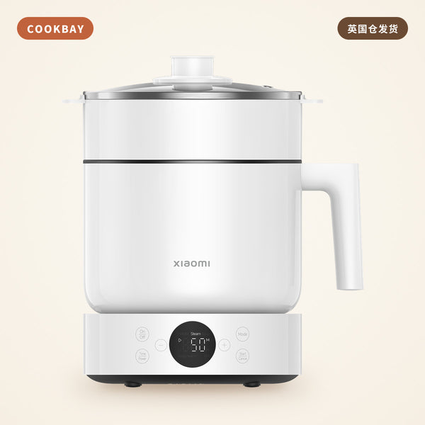 小米 Xiaomi 多功能电煮锅 1.5L｜蒸炖煮一体 · 一人食小火锅 | COOKBAY