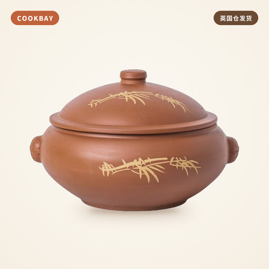 Cookbay 家用云南汽锅鸡 2700ml｜黄叶汽锅+5L不锈钢底锅 · 大容量 · 云南风味 | COOKBAY