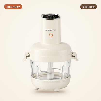 九阳 Joyoung 绞肉和面一体机 2.8L S26-LA586｜500W · 和面揉团 · 饺子从馅到皮 | COOKBAY