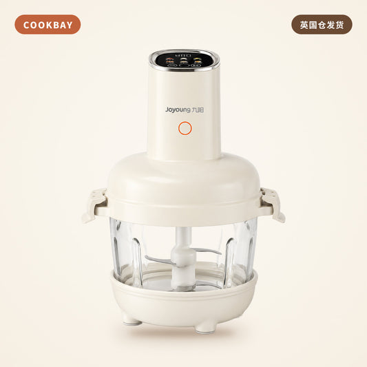 九阳 Joyoung 绞肉和面一体机 2.8L S26-LA586｜500W · 和面揉团 · 饺子从馅到皮 | COOKBAY