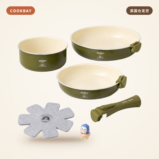 康佳 Konka 锅具套装 KBZG-0305T-QQ｜一套配齐 · 新家开火 · 炒锅汤锅组合 | COOKBAY