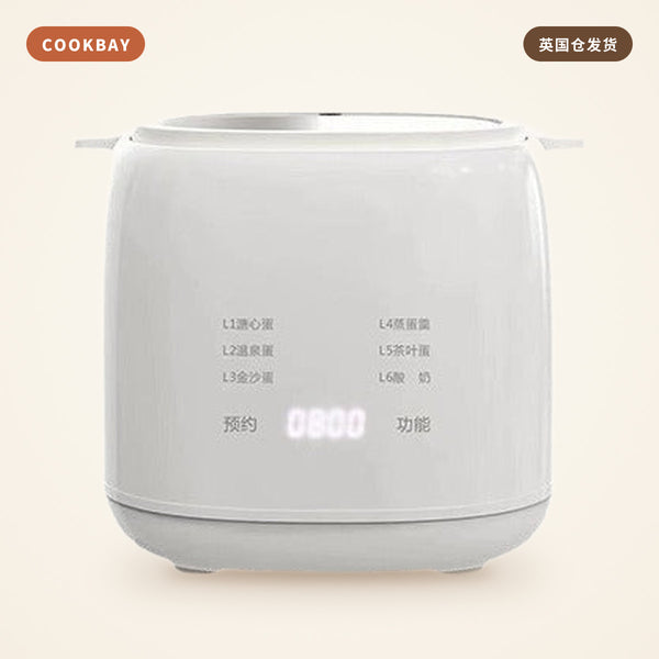 Cookbay 多功能蒸蛋器酸奶机 LG-901 300W｜一锅四枚 · 六档模式 · 12H预约 | COOKBAY