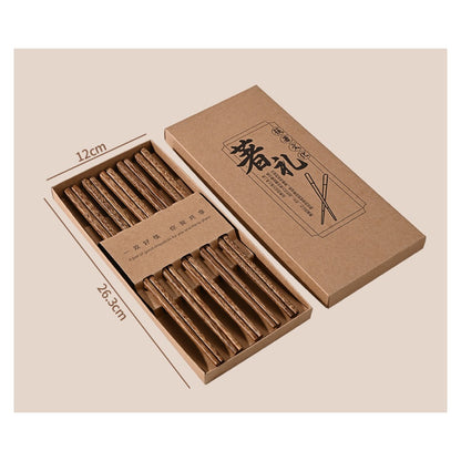 鸡翅木筷子礼盒 5双装