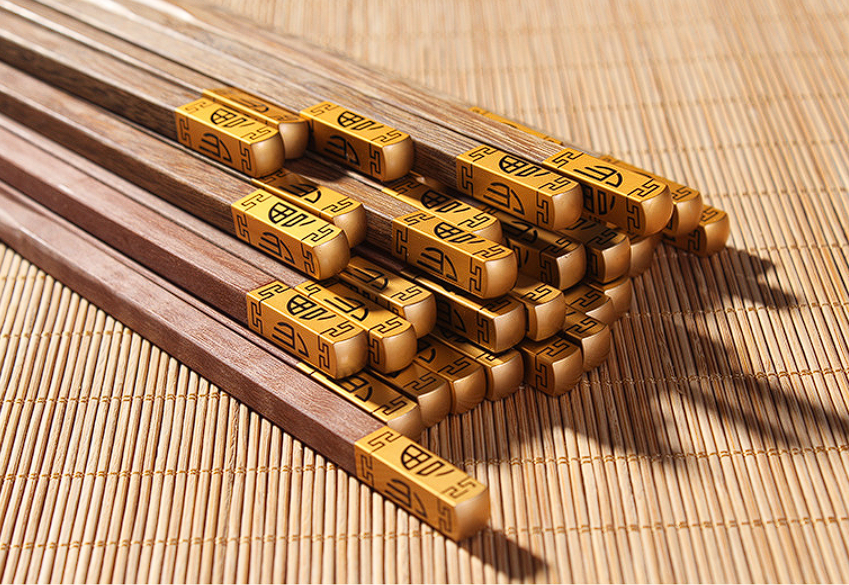 鸡翅木/檀木原木筷Premium Winged Wood & Red Sandalwood Chopsticks 1pc
