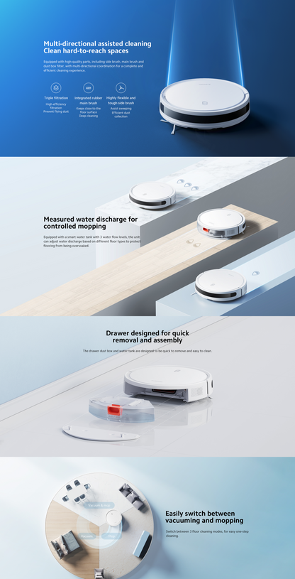 小米 E10 智能扫地机器人Xiaomi Robot Vacuum E10 White