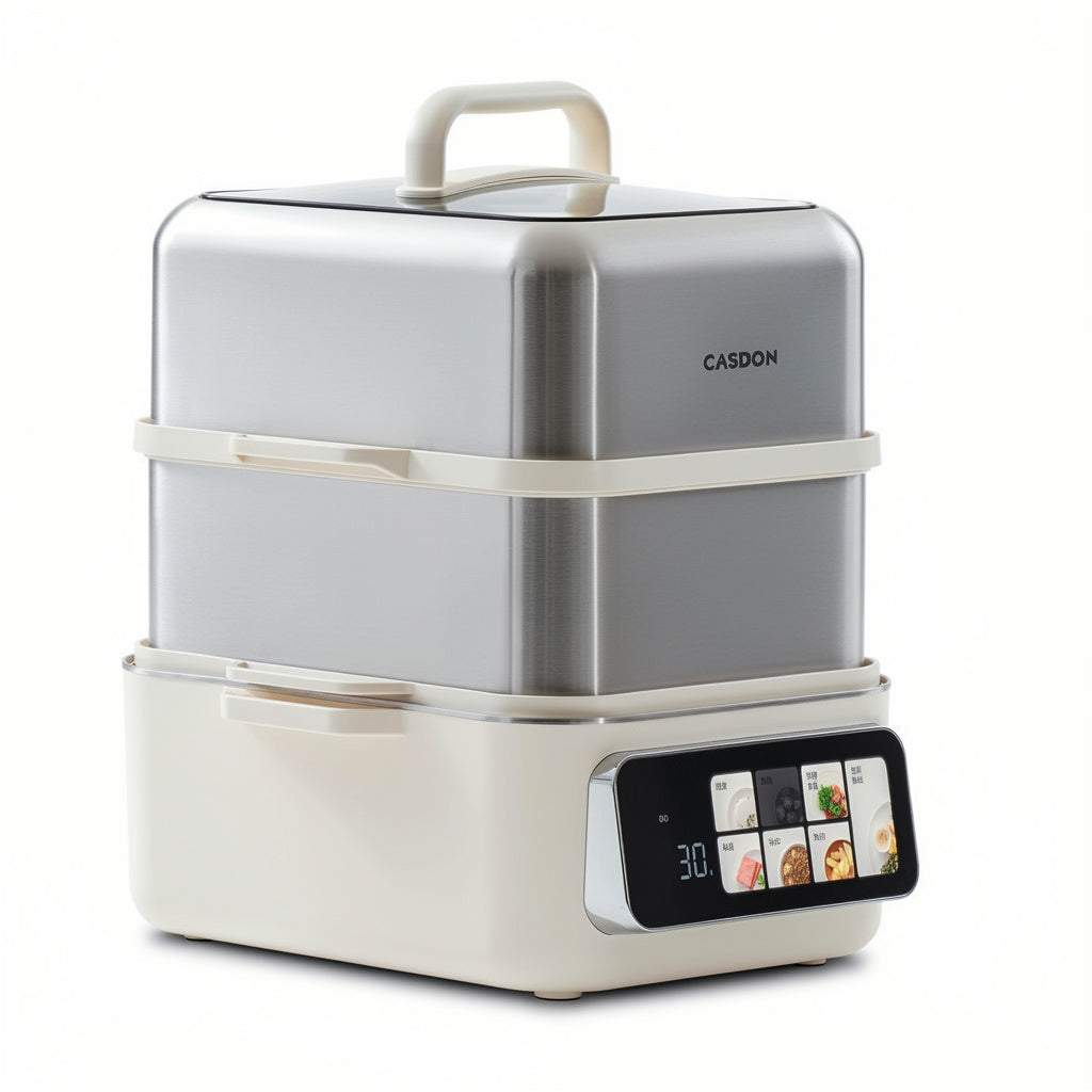 预售1.20  凯度（CASDON）伯明翰仓 食品级304不锈钢电蒸锅 炖蒸煮一体大容量多功能双聚能加热环 11.6L