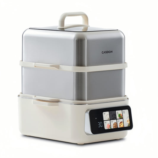 预售1.20  凯度（CASDON） 伯明翰仓 食品级304不锈钢电蒸锅 炖蒸煮一体大容量多功能双聚能加热环 11.6L